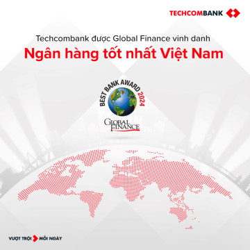 Techcombank được vinh danh là ngân hàng tốt nhất Việt Nam